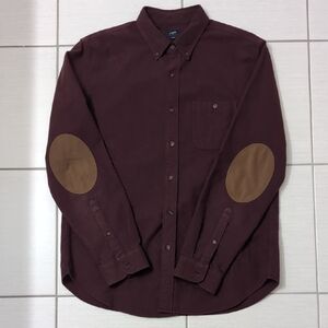 J Crew Factory Flannel Shirt W/ Elbow Patches